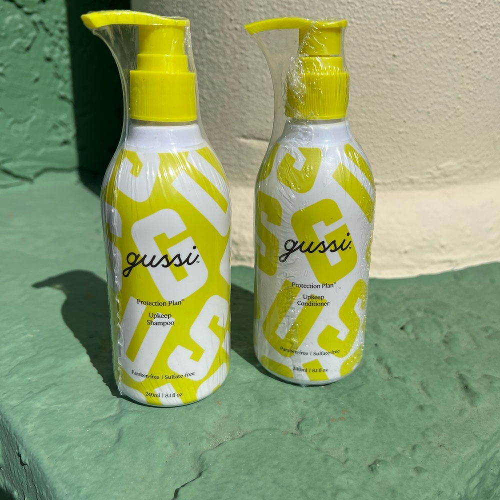 Gussi Haircare Protection Plan Upkeep Shampoo and conditioner